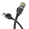 Płaski kabel sieciowy Baseus High Speed, Ethernet RJ45, Gigabit, Cat.6, 1m (czarny)