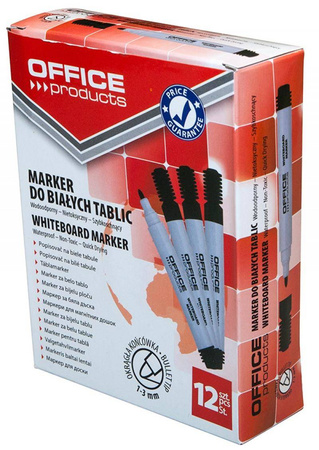 MARKER SUCHOŚCIERALNY OFFICE PRODUCTS CZARNY OKRĄGŁA 1-3MM