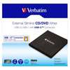 NAGRYWARKA ZEWNĘTRZNA VERBATIM CD/DVD SLIMLINE USB 3.2