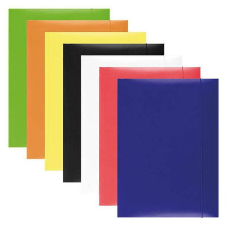 TECZKA Z GUMKĄ A4 OFFICE PRODUCTS MIX KOLORÓW KARTON 300GSM