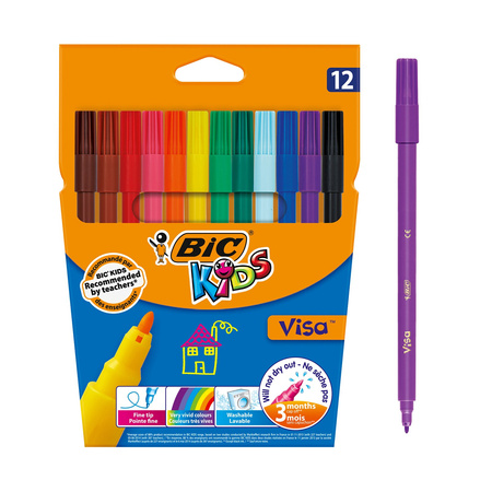 FLAMASTRY BIC KIDS VISA 8886956 MIX*12