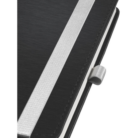 NOTATNIK A6 LEITZ STYLE 44910094 SATYNOWA CZERŃ W KRATKĘ TWARDA OPRAWA 80 KARTEK