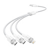 KABEL USB 2.0 A DO 3W1 3A VENTION CTPWG 1.5M (BIAŁY)