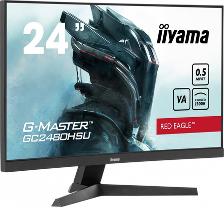 IIYAMA MONITOR 24 CALE GC2480HSU-B1,VA,180HZ,1500R,USBX2,0,5MS,300CD