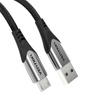 KABEL USB 2.0 A DO MICRO USB VENTION COAHD 3A 0,5M SZARY