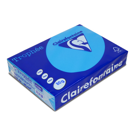 PAPIER KSERO KOLOR A4 TROPHEE BŁĘKIT KARAIBSKI 80G 500 ARK