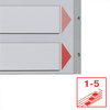 PRZEKŁADKI 1-5 A4 ESSELTE 100103 SZARY PP