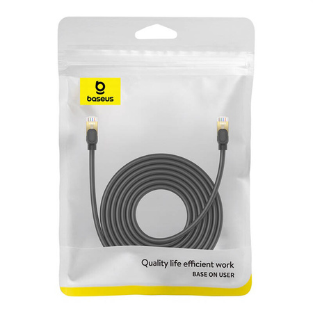 KABEL SIECIOWY KAT. 8 BASEUS ETHERNET RJ45, 40GBPS, 8M (CZARNY)