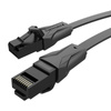 PŁASKI KABEL SIECIOWY UTP CAT. 6 VENTION IBABF RJ45 ETHERNET 1000MBPS 1M, CZARNY