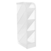 PRZYBORNIK NA BIURKO 202X50X90MM D.RECT PIONOWY PRZEZROCZYSTY BIAŁY