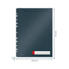 KOSZULKI A4 LEITZ COSY 46680089 AKSAMITNY SZARY 200MIC 3SZT
