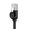 PŁASKI KABEL SIECIOWY BASEUS HIGH SPEED, ETHERNET RJ45, GIGABIT, CAT.6, 0,5M (CZARNY)