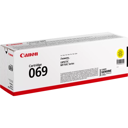 CANON ORYGINALNY TONER 069Y, YELLOW, 1900S, 5091C002, CANON MF752CDW, 754CDW, LBP673CDW, O