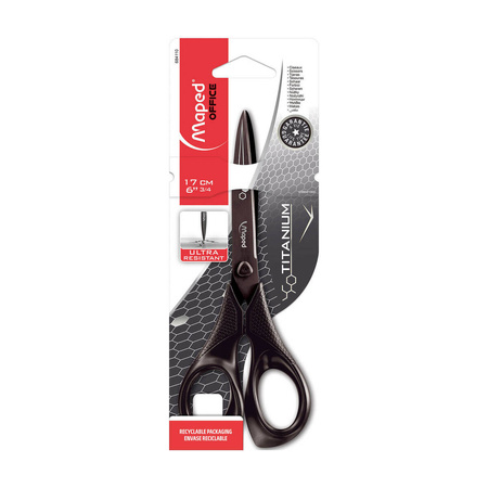 NOŻYCZKI 170MM MAPED EXPERT TITANIUM BLISTER KARTONOWY
