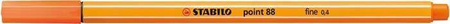Cienkopis STABILO POINT 88/30 cynober blady 0.4