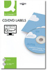ETYKIETY SAMOPRZYLEPNE NA CD/DVD Q-CONNECT BIAŁE 100ARK*2SZT