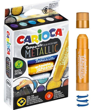 FARBY W SZTYFCIE CARIOCA 42674 METALLIC 170-2570 6KOL