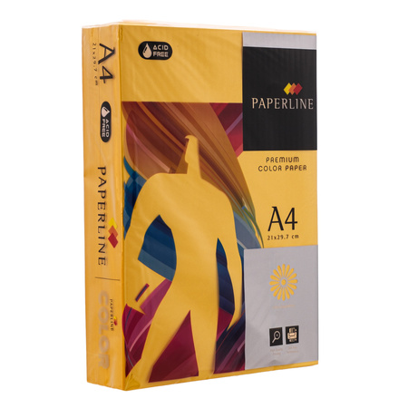 PAPIER KSERO KOLOR A4 PAPERLINE ZŁOTY 80G 500 ARK