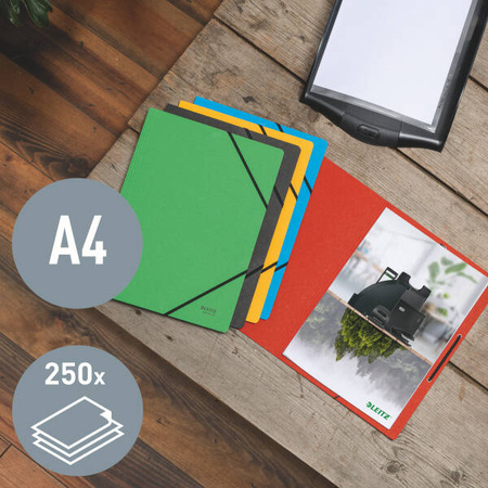 TECZKA Z GUMKĄ A4 LEITZ RECYCLE 39080025 CZERWONY