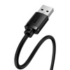 PRZEDŁUZACZ BASEUS USB 2.0 MĘSKI DO ŻEŃSKI, AIRJOY SERIES, 0.5M (CZARNY)