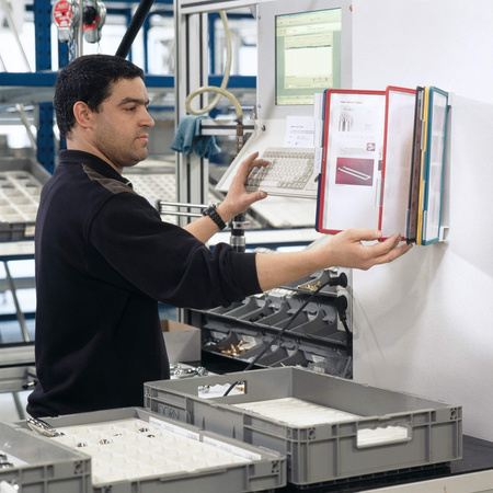 SYSTEM PREZENTACYJNY NAŚCIENNY Z 10 PANELAMI A4 DURABLE VARIO WALL  556700 MIX KOLORÓW