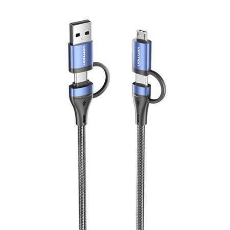 KABEL 4W1 USB 2.0 VENTION CTLLH 2M (CZARNY)