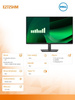 Dell Monitor E2725HM 27 LED VA 1920x1080/16:9/DP/VGA/3Y