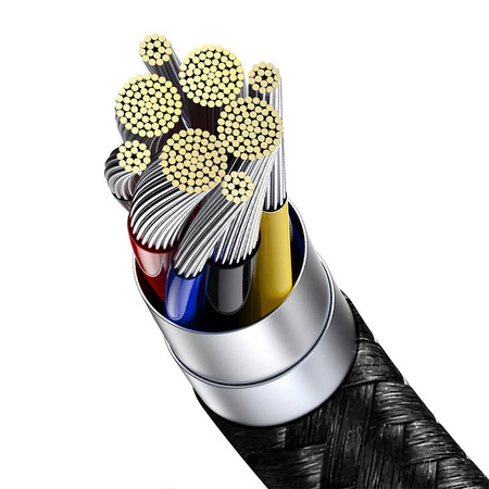 KABEL USB-C DO USB-C BASEUS DISPLAY, POWER DELIVERY, 100W, 1M (CZARNY)