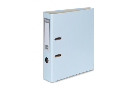 SEGREGATOR A4 TEKTURA VAUPE FCK 50MM 062/12 PASTELOWY BŁĘKITNY DŹWIGNIOWY