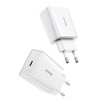 ŁADOWARKA SIECIOWA BASEUS SPEED MINI QUICK CHARGER, USB-C, PD, 3A, 20W (BIAŁA)