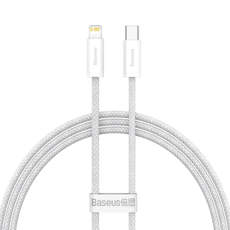KABEL USB-C DO LIGHTNING BASEUS DYNAMIC, 20W, 1M (BIAŁY)