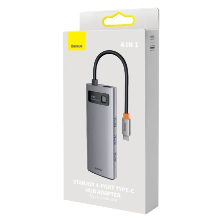 Hub BASEUS Metal Gleam Series 4-portowy USB-C