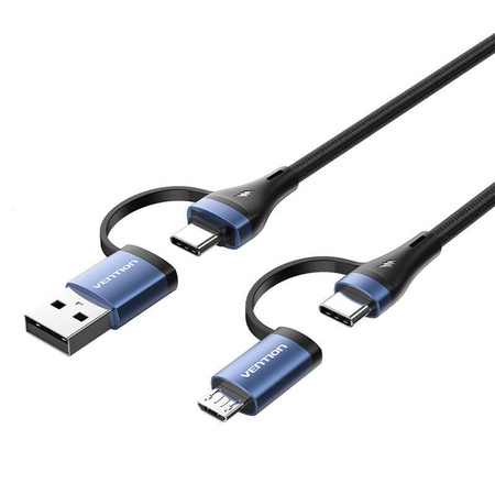 KABEL 4W1 USB 2.0 VENTION CTLLH 2M (CZARNY)