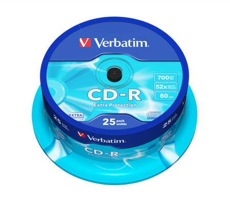 PŁYTA CD-R 700MB 52X VERBATIM DATALIFE 43432 CAKE 25 SZT.