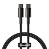 Kabel USB-C do USB-C Baseus Tungsten Gold, 100W,  2m (czarny)