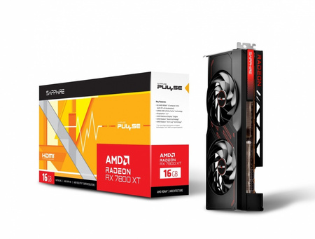 SAPPHIRE TECHNOLOGY KARTA GRAFICZNA RADEON RX 7800 XT GAMING 16G GDDR6 256BIT 2DP/2HDMI