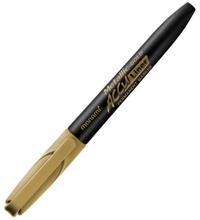 MARKER PERMANENTNY MONAMI ACCU LINER 160-2459 METALICZNY ZŁOTY OKRĄGŁA 1.7MM