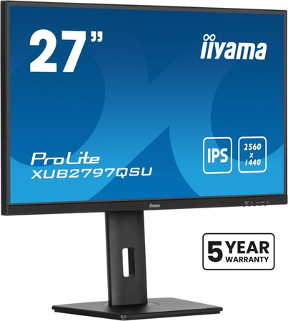 IIYAMA MONITOR 27 CALI XUB2797QSU-B2 IPS,HDMI,DP,100HZ,QHD,300CD /5Y/