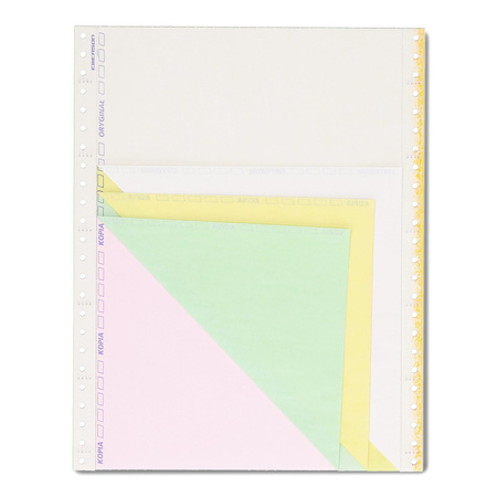 PAPIER SAMOKOPIUJĄCY 240 12'' EMERSON NADRUK ORYGINAŁ/KOPIA KOLOROWE KOPIE 1+3 400 SKŁADEK