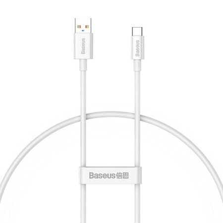 KABEL USB DO USB-C BASEUS SUPERIOR 100W 0.25M (BIAŁY)
