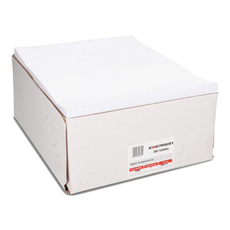 PAPIER KOMPUTEROWY 390 12'' EMERSON EXTRA BIAŁY 1+0 60G 2000 SKŁADEK