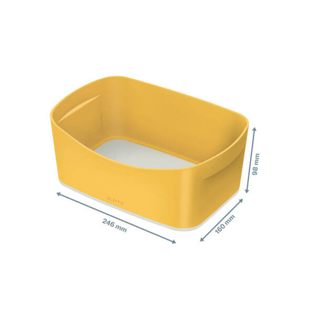 POJEMNIK DO PRZECHOWYWANIA 246X160X98MM LEITZ MYBOX COSY 52640019 CIEPŁY ŻÓŁTY