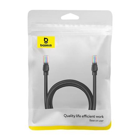 KABEL SIECIOWY BASEUS ETHERNET CAT5, 2M (CZARNY)