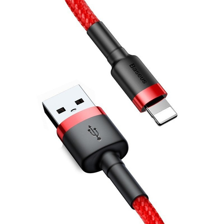 KABEL LIGHTNING USB BASEUS CAFULE 2A 3M (CZERWONY)