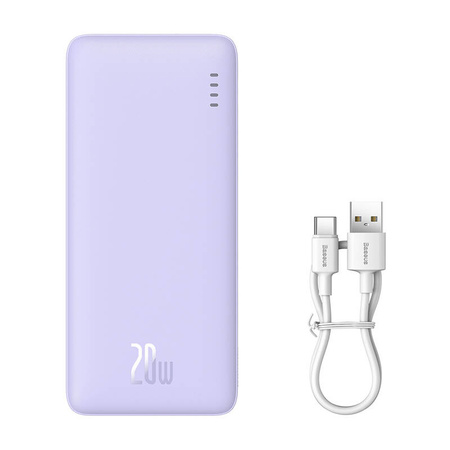 POWERBANK BASEUS AIRPOW 10000MAH 20W (FIOLETOWY)