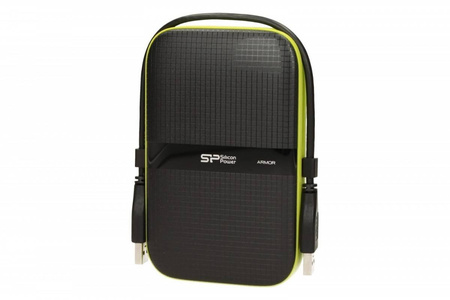 SILICON POWER ARMOR A60 2TB USB 3.0 BLACK-GREEN/PANCERNY WSTRZĄSO/PYŁO I WODOODPORNY