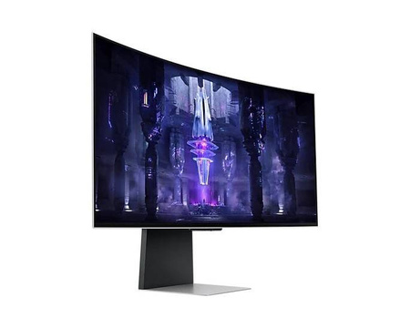 SAMSUNG MONITOR 34 CALE LS34BG850SUXEN OLED 3440X1440 ULTRAWQHD 21:9 1XMICROHDMI/1XMINIDP/2XUSB-C (65W) 0,1MS ZAKRZYWIONY WIFI/BT HAS 175HZ SMART GAMI