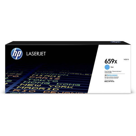 HP ORYGINALNY TONER W2011X, CYAN, 29000S, HP 659X, HIGH CAPACITY, HP COLOR LASERJET ENTERPRISE M856DN,M856X,LASERJET EN, O