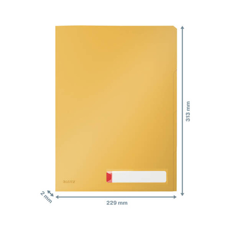 OFERTÓWKA NIEPRZEZROCZYSTA A4 LEITZ COSY 3 PRZEGRÓDKAMI 47160019 CIEPŁY ŻÓŁTY 3SZT