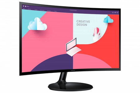 SAMSUNG MONITOR 24 CALE LS24C360EAUXEN VA 1920X1080 FHD 16:9 1XD-SUB 1XHDMI 4 MS (GTG) ZAKRZYWIONY 2 LATA D2D